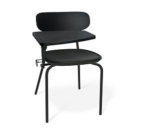 Конференц-стул SHT-S85М-RD-2 с пюпитром (черный/черный муар)