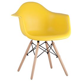 Стул Модерника  DAW (в стиле Eames)  желтый