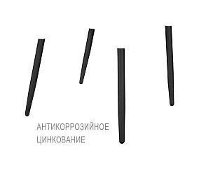 Каркас стула SHT-S424-С (черный муар (цинк))
