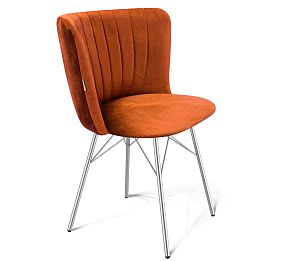 Стул SHT-ST36-1/S64 (песчаная буря/хром лак)