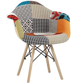 Кресло Модерника DAW (в стиле Eames) пэчворк
