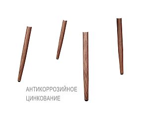 Каркас стула SHT-S424-С (темный орех (цинк))